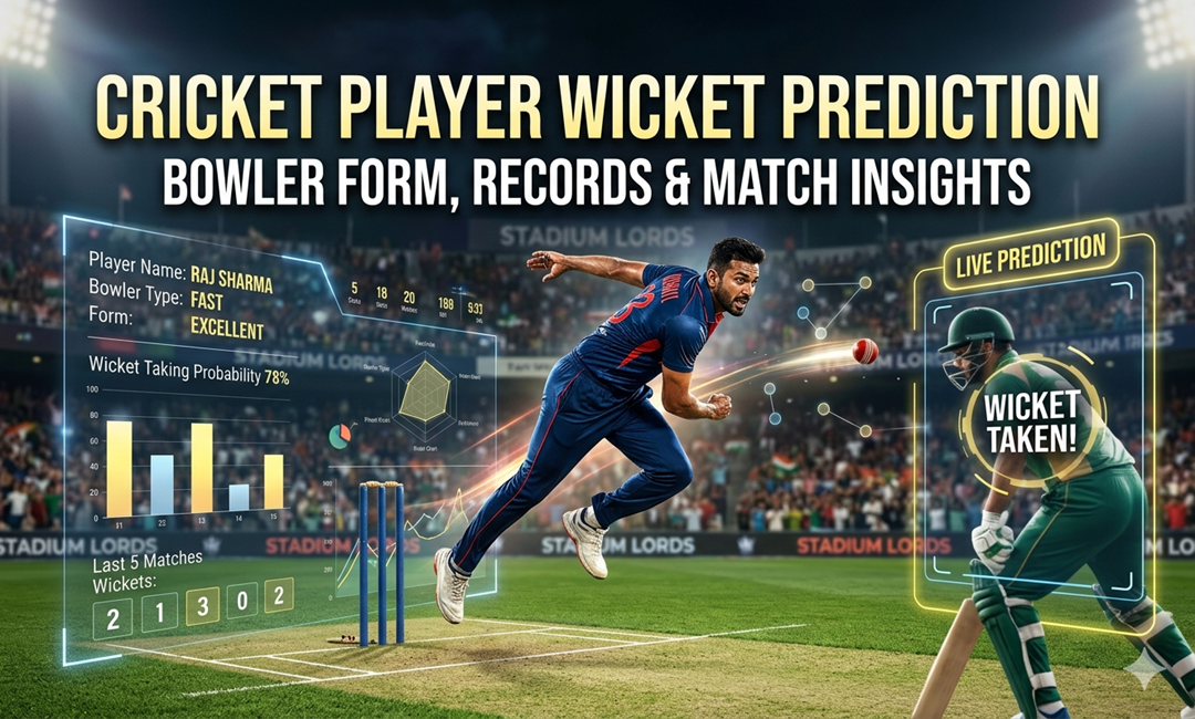 Cricket Player Wicket Prediction: Bowler Form, Records & Match Insights