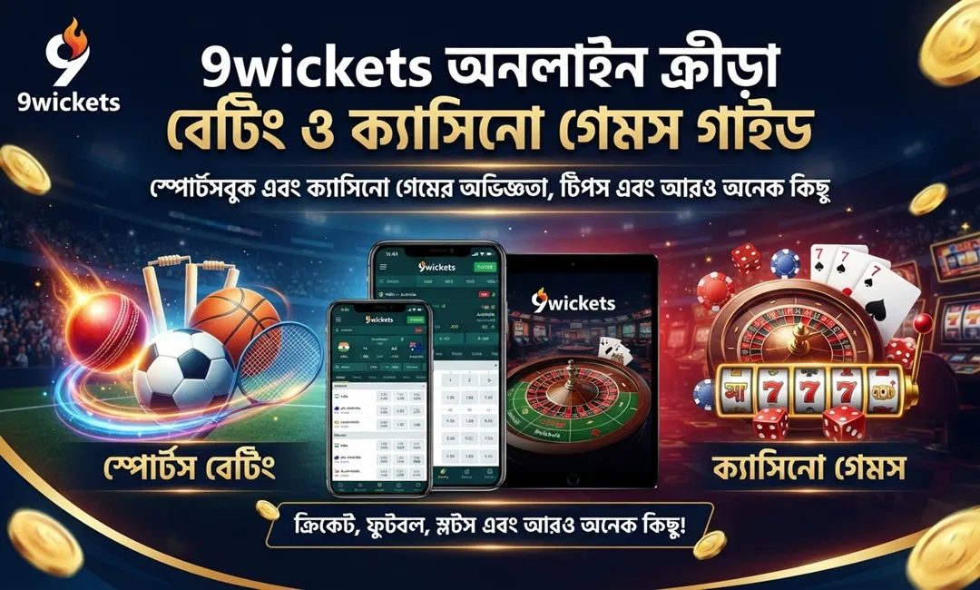 9wickets অনলাইন ক্রীড়া বেটিং ও ক্যাসিনো গেমস গাইড