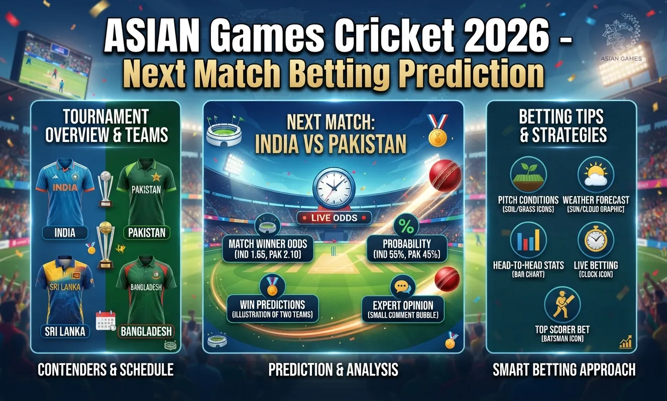 Asian Games Cricket 2026 – Next Match Betting Prediction